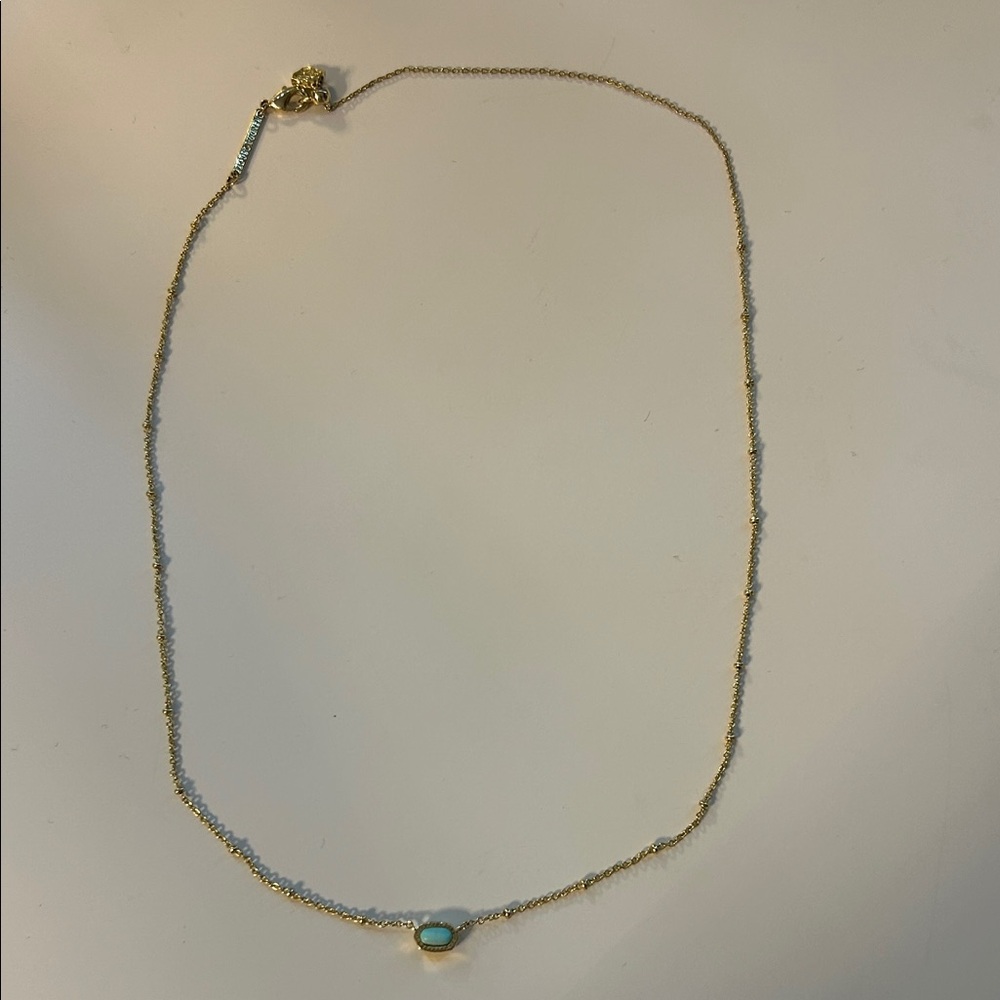 Kendra Scott Mini Elisa Necklace Turquoise